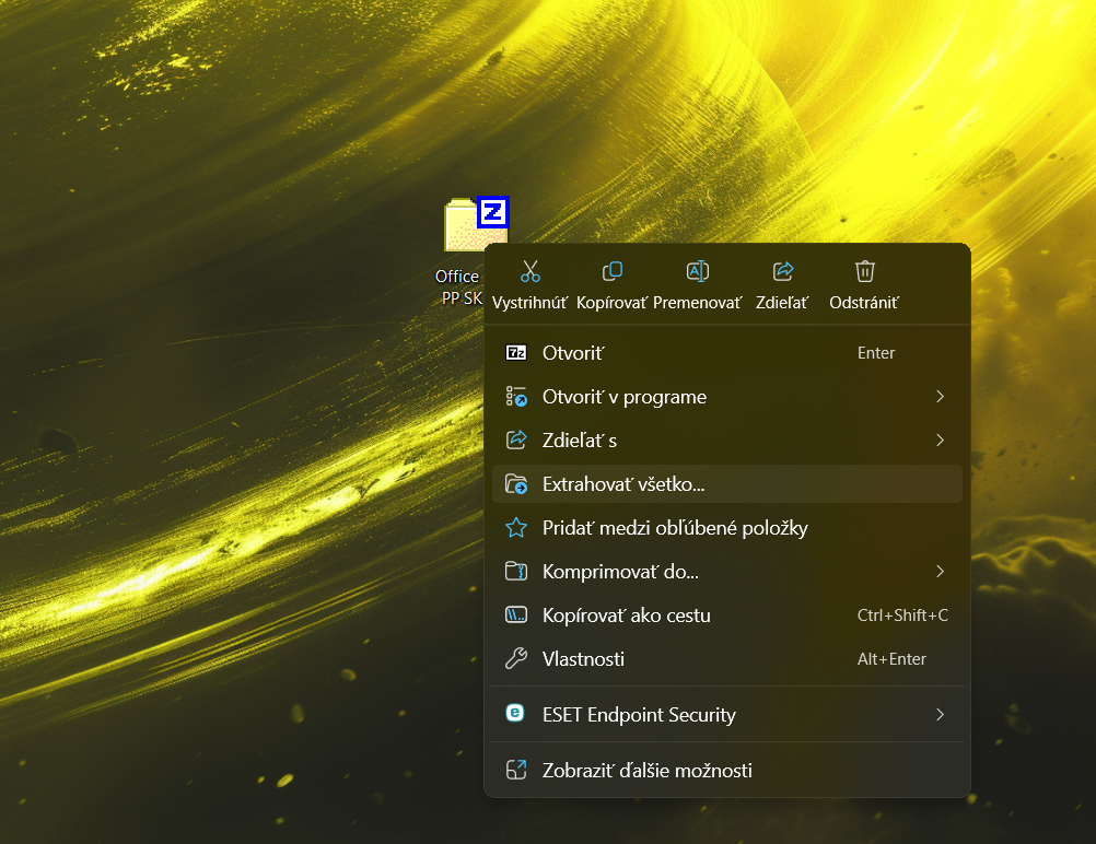Office 2024 PP rozbalit